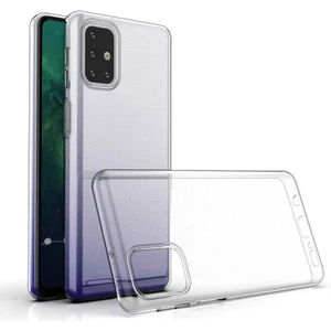 Samsung Galaxy M31S Uyumlu Kılıf Zebana Şeffaf Soft Silikon Kılıf Şeffaf