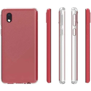 Samsung Galaxy A01 Core Uyumlu Kılıf  Şeffaf Soft Silikon Kılıf Şeffaf