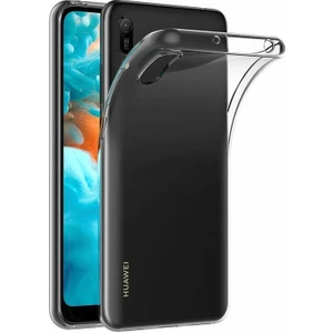 Huawei Y6 2019 Uyumlu Kılıf  Şeffaf Soft Silikon Kılıf Şeffaf