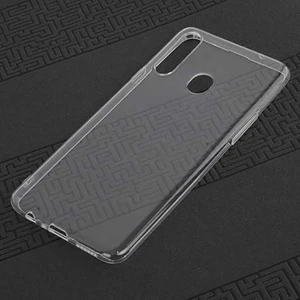 Samsung Galaxy A40S Uyumlu Kılıf  Şeffaf Soft Silikon Kılıf Şeffaf