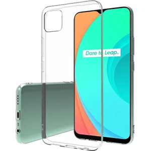 Realme C11 Uyumlu Kılıf  Şeffaf Soft Silikon Kılıf Şeffaf