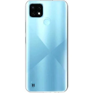 Realme C25 Uyumlu Kılıf  Şeffaf Soft Silikon Kılıf Şeffaf