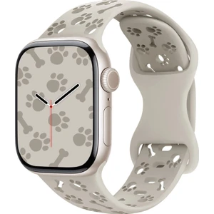 Apple Watch 44/45/46/49mm Kordon Kabartmalı Gonca Kiraz Silikon Kordon 2/3/4/5/6/se/7/8/9/10/11/ultra
