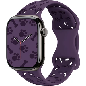 Apple Watch 44/45/46/49mm Kordon Kabartmalı Gonca Kiraz Silikon Kordon 2/3/4/5/6/se/7/8/9/10/11/ultra