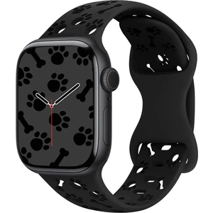 Apple Watch 44/45/46/49mm Kordon Kabartmalı Gonca Kiraz Silikon Kordon 2/3/4/5/6/se/7/8/9/10/11/ultra