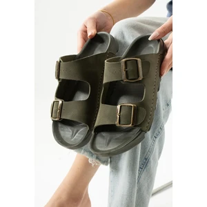 Dakota  Ortopedik Terlik Günlük Kadın ve Erkek Dikişli Terlik Dış Mekan ve Ev Terliği