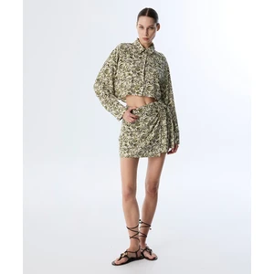 Desenli Anvelop Şort Etek TS1250013037018