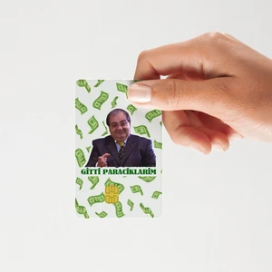 Iplikçi Nedim "gitti Paraciklarim" Parlak Kredi/banka Kart Kaplama Sticker ()