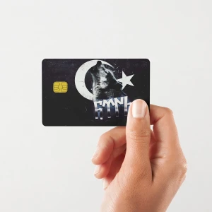 Bozkurt Türk Çipli/çipsiz Kart Stickerı Kaplama ()
