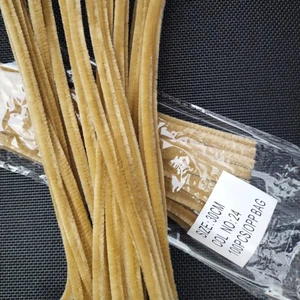 Şönil Renkli 30 cm 50 Adet Camel 30 cm Renkli Tüylü Tel 50 Li Camel-Sütlü Kahve