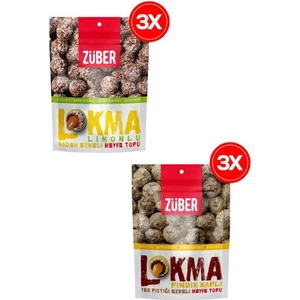 Fındıklı Limonlu Lokma Paketi  6 Adet (Fındıklı ve Limonlu Badem Ezmeli)
