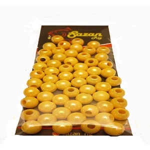 Sr Sazanrig Janjan  Sarı Boncuk 10 mm (Geniş Delik)