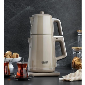 Teaform Plus Paslanmaz Çay Makinesi-Bej