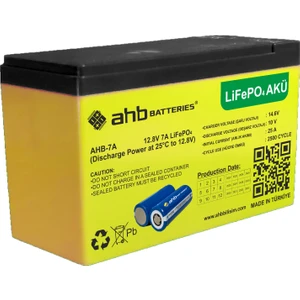 12V 6AH Lifepo4 Lityum Akü | Ahb Batteries Kalitesi – Hafif, Güvenli, Uzun Ömürlü Enerji Çözümü