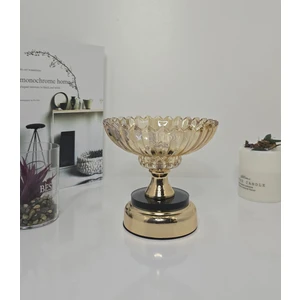 Cam Şekerlik Metal Ayaklı