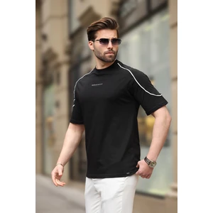 Siyah Bisiklet Yaka Basic Tişört E7132