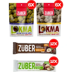 Meyve Bar ve Lokma Paketi (Antep Fıstıklı, Fındıklı Meyve Bar ve Lokma)