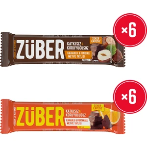 Kakaolu Portakallı 6 Adet ve Fındıklı Meyve Bar 6 Adet (40 G x 12 Adet)