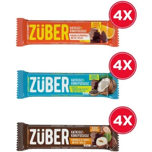 3'lü Meyve Bar Paketi (Chia, Fındıklı ve Portakallı Meyve Bar) 40G x 12 Adet