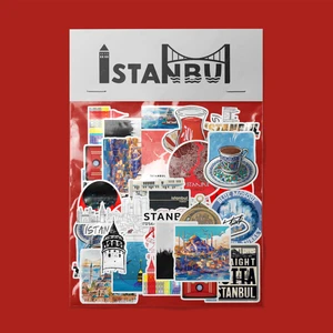 Istanbul Sticker Paketi -Bullet Journal - Ajanda - Planner - Defter - Laptop Etiket Çıkartma Çok Renkli 10 x 15 Paket Boyutu 3 x 5  cm  Stickerlar Paket Içeriği 25 Adet Dadi Ramba