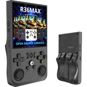 R36S Max 4 Inç Geniş Hd Ekran El Oyun Konsolu Atari 64 GB Gta Pes Game Player Çantalı 21000 Oyun