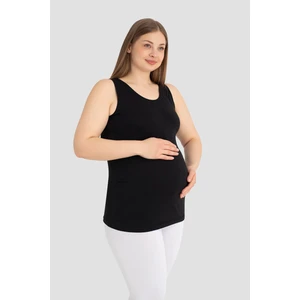 Arma Yıldız Yumuşak Dokulu Hamile Atleti Pamuklu Malzeme ile Konfor Sunuyor Siyah