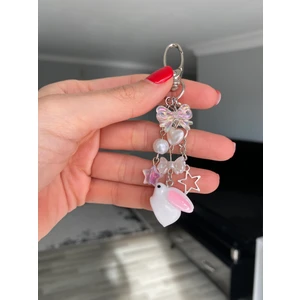 Rabbit Fairycore Coquette Tasarım Çanta Charmı Çanta Aksesuarı Çanta Süsü Anahtarlık