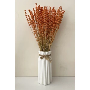 Turuncu Lavanta Gelin Buketi Aranjman Çiçeği Süslük Vazoluk Magnetlik Hediyelik Kuru Çiçek