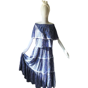 Çiçek Desenli Çingene Eteği, Fırfırlı Çan Etek ve Bluz Ikili Takım Çingene Elbisesi, Her Adımda Tarz