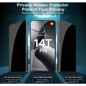 Xiaomi Mi 14 T Pro / Mi 14 T Hayalet Privacy Tam Kaplama Ekran Koruyucu Kırılmaz Cam