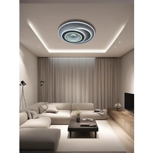 Üç Renk Kumandalı LED Plafonyer Avize