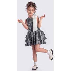 Parıltılı Pul Payetli Kız Cocuk Elbıse