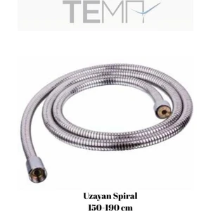 Duş Spirali 150-190 cm Paslanmaz Çelik