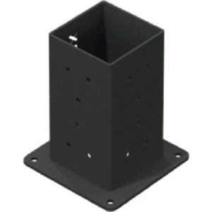 Pergola Seti Çardak Teras Garaj Için Metalzeminsabitleme Elemanı  90x90x2,5 mm iç ölçüler 85x85 mat siyah