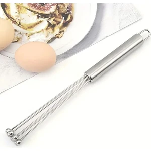 Nesil Ayarlanabilir Paslanmaz Çelik Metal Boncuk Top Uçlu Yumurta Çırpıcı Sos Karıştırıcı