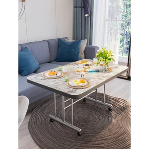 AVENZA LİVİNG Tekerlekli Masa Orta Sehpa En 70 Boy 110 Yükseklik 58 Metal Ayaklı