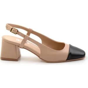 Nude Siyah  Kadın Klasik Topuklu Ayakkabı K01992152909