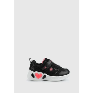 Princess Siyah Deri Kız Çocuk Sneaker