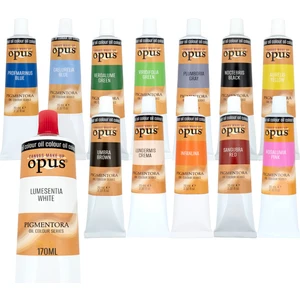 Yağlı Boya 13 Renk 12 Adet 70ML ve 170ML Işık Beyazı Lumesentia White Oil Colour