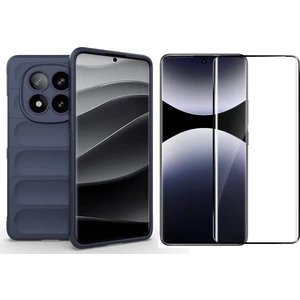 Xiaomi Redmi Note 14 Pro Plus Kılıf Esnek TPU Oyuklu Arka Yüzey Tasarımlı Zore Etnik Silikon Kapak + Nano Ekran Koruyucu