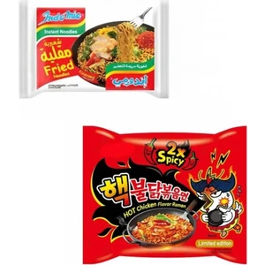 2x Spicy Hot CHICKEN140G + Indomie Fried Noodles Soya Soslu 80G