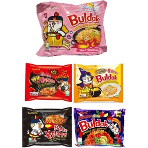Buldak Ramen 5 Flavor Combo (Carbo + 2x Spicy + Cheese + Acılı + Habanero Lime )