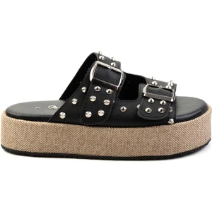 Siyah Leather Kadın Terlik K04423050003