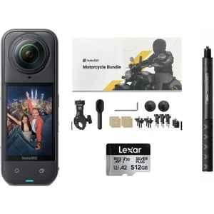 INSTA360 X5 360 Derece 8k Aksiyon Kamera Motosiklet Kit (512GB)