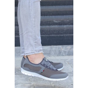 Kevın Füme Beyaz Rahat Taban Günlük Yürüyüş Koşu Erkek Sneaker Spor Ayakkabı KEVIN-5045