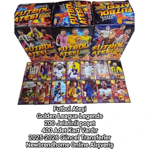 Emrah Gültekin 2025 Futbol Ateşi (200 Pk 400 Kart) Bomba Seri Futbolcu Kartları Joker Kartı Bul Hediyeyi Kazan Oyun Kağıtları