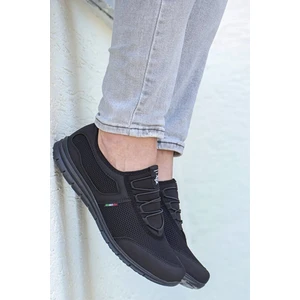 Kevın Siyah Siyah Rahat Taban Günlük Yürüyüş Koşu Erkek Sneaker Spor Ayakkabı KEVIN-5045
