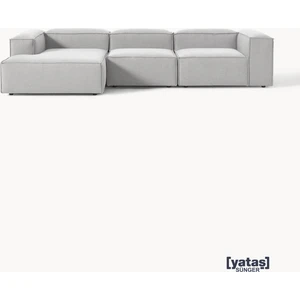 Most Mollis Plus 3 Modül Sol Köşe Koltuk 32 Gri Keten Kumaş Yataş Sünger(Evinize Teslim)