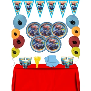 Hot Wheels Arabalar HotWheels Ateşli Arabalar Doğum Günü Parti Süsleri Süsleme Seti