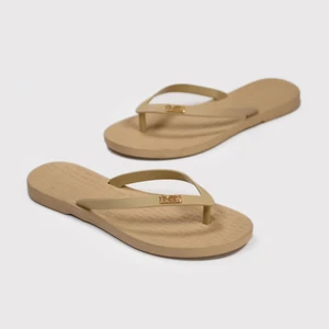 Kadın Krem Parmak Arası Plaj Terlik